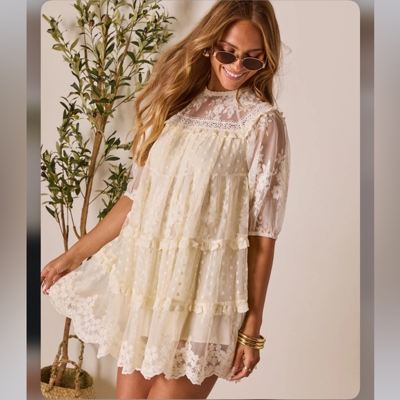 Vici Morning Bliss Lace Mini Dress - Picture 3 of 11